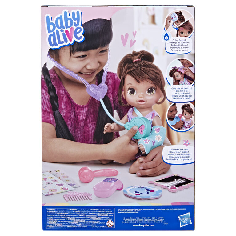 Baby Alive Better Now Bella Baby Doll Doctor Play Set, Brown Hair