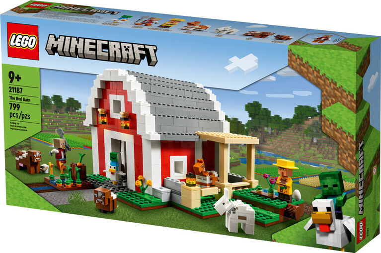 LEGO Minecraft, La grange rouge, 21187, 9 ans et plus