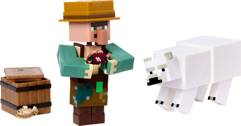 Minecraft Toys, 2-Pack of Action Figures, Gifts for Kids