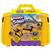 Kinetic Sand, Coffret bac à sable pliable Chantier avec véhicule et 907 g de Kinetic Sand