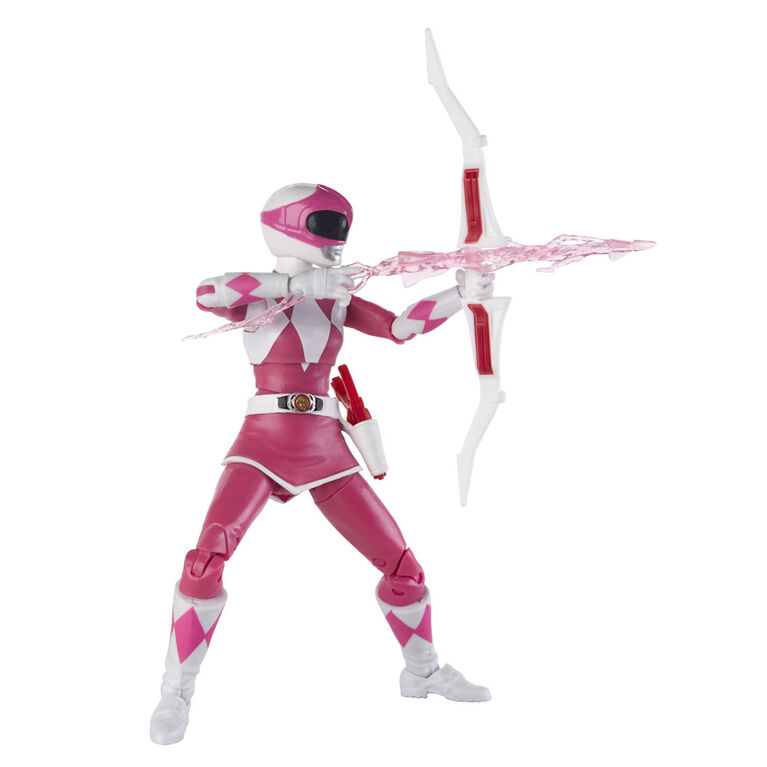 Power Rangers Figurine articulée de Mighty Morphin Ranger rose