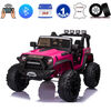 KidsVip 24V EVA Big Wheels Edition Kids Ride On Truck W/ RC- Pink - English Edition