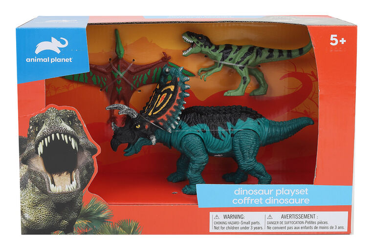 Animal Planet - Dinosaur Playset 3 Pieces - Pentaceratops Set - R Exclusive