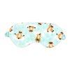 Jesse & Lulu Lounge Blanket with Sleep Mask: Aqua Sloth