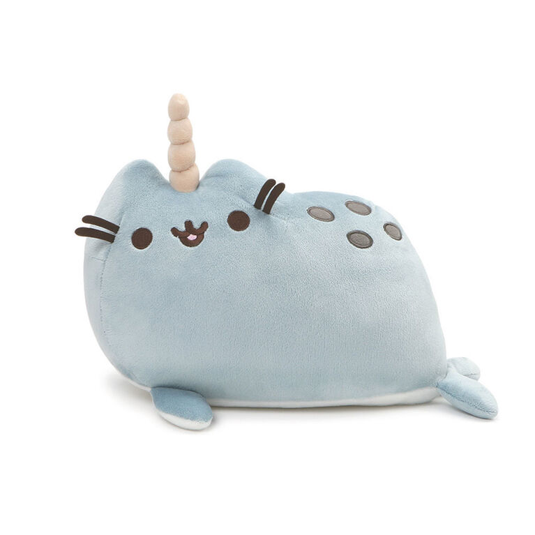 GUND, Peluche Pusheen Animaux Narval, bleue, 33 cm