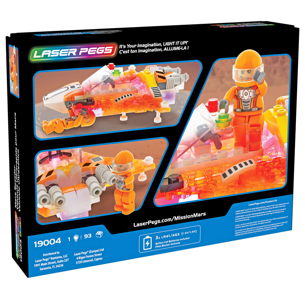 Laser pegs mars store shuttle