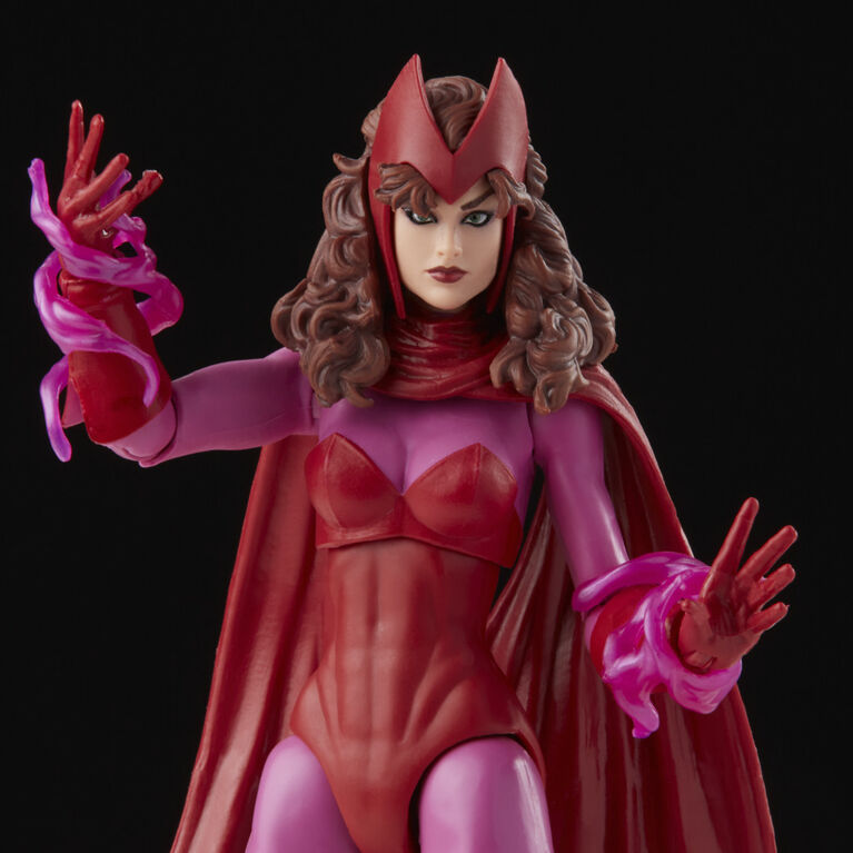 Marvel Legends Series, figurine Scarlet Witch de 15 cm avec pack rétro