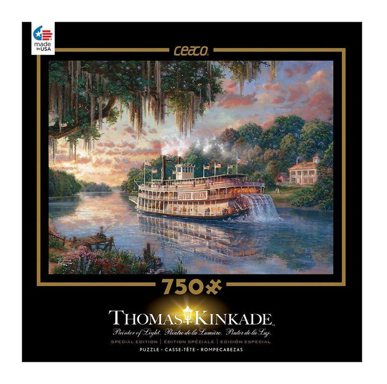 Ceaco Thomas Kinkade Special Edition 750-Piece Puzzle The River Queen