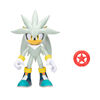 Figurine de 4 pouces Sonic - Silver avec Anneau d'étoile rouge