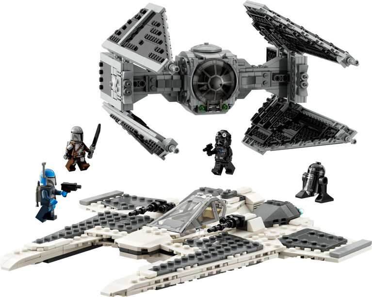LEGO Star Wars Mandalorian Fang Fighter vs. TIE Interceptor 75348 (957 Pieces)