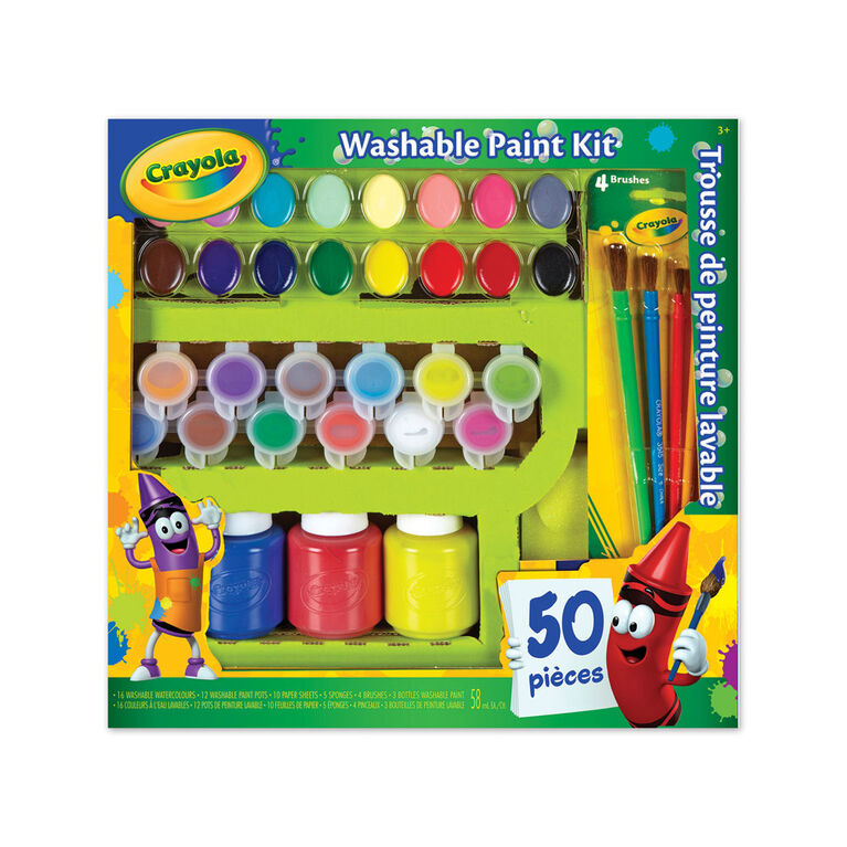 Crayola - Trousse de peinture lavable