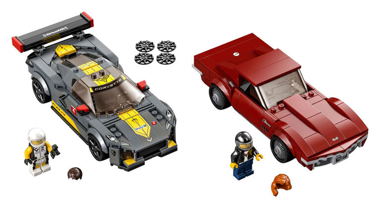 LEGO Speed Champions Voiture de course Chevrolet Corvette C8.R et Chevrolet Corvette 1969 76903