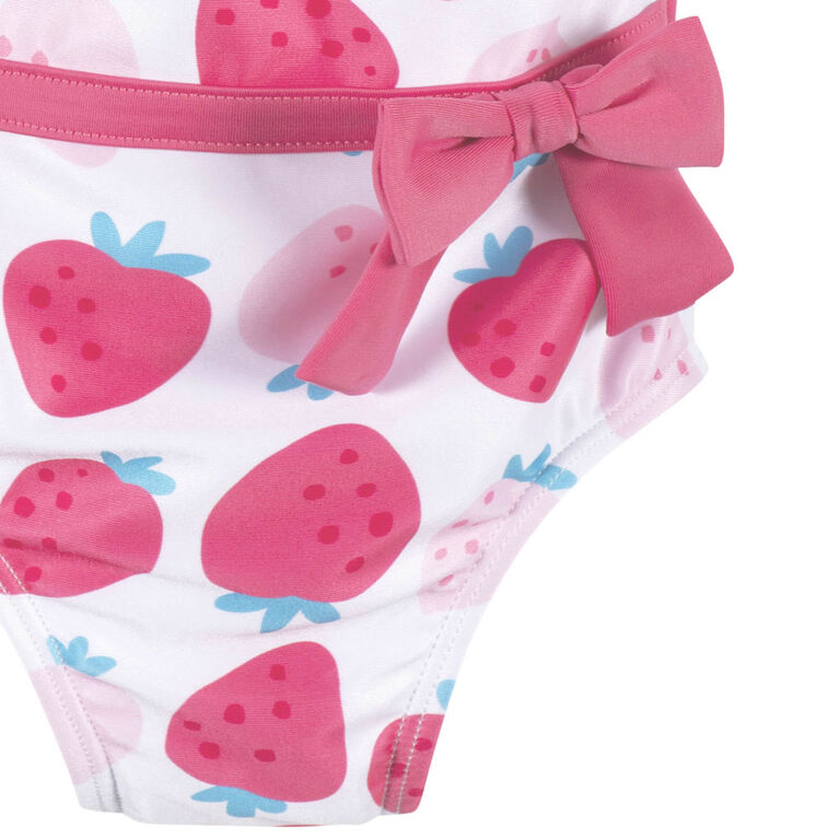 Gerber - Baby & Toddler Summer Blossom One-Piece Swimsuit With Ruffle - 2T