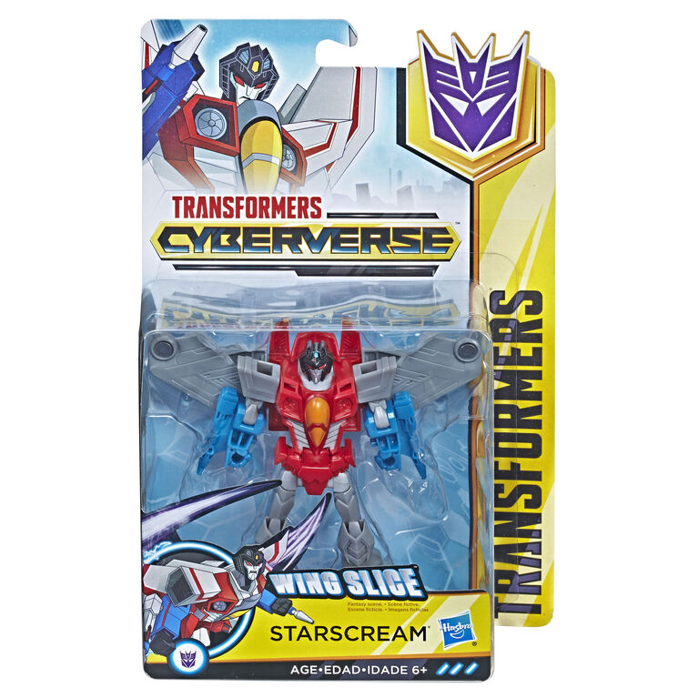 Transformers Cyberverse - Starscream de classe guerrier.