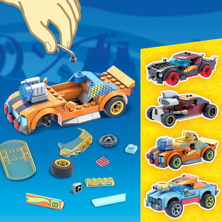 Hot Wheels - Mega Construx - Voitures personnalisables