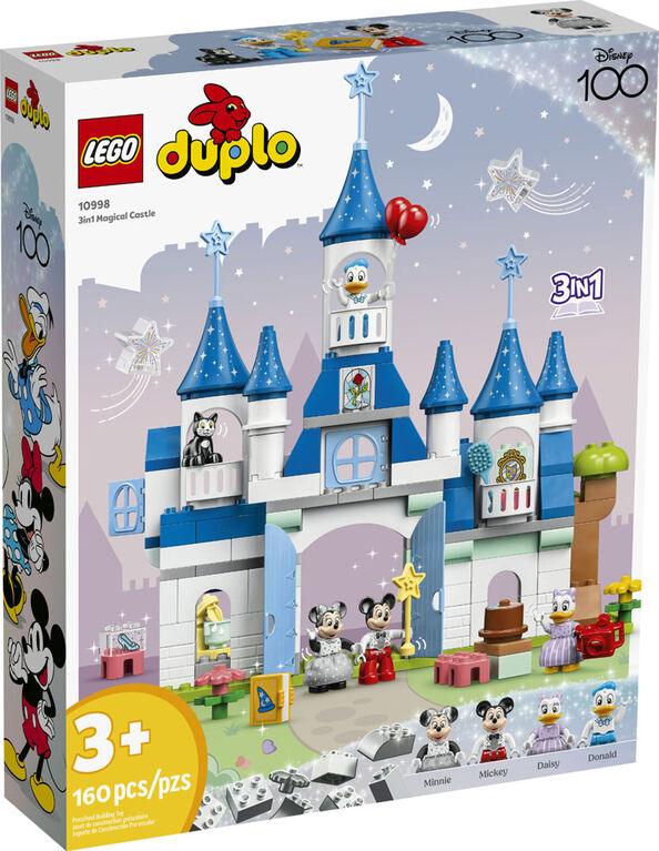 LEGO DUPLO  Disney 3in1 Magic Castle 10998 Building Toy Set (160 Pieces)