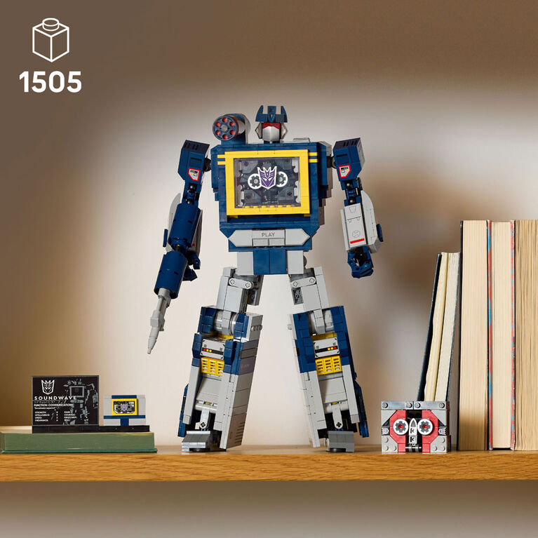 LEGO Icons Transformers: Soundwave Model Kit - Collectible Building Set for Adults, 18+ - 10358 LEGO Icons Transformers: Soundwave Model Kit - Collectible Building Set for Adults, 18+ - 10358