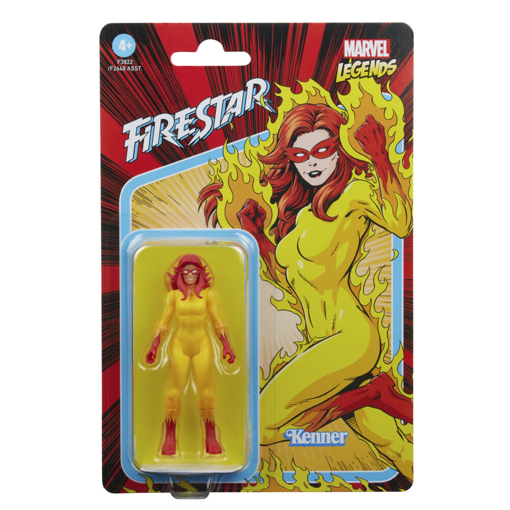 Hasbro Marvel Legends Series 3.75-inch Retro 375 Collection Marvel's Firestar Collectible Action Figure