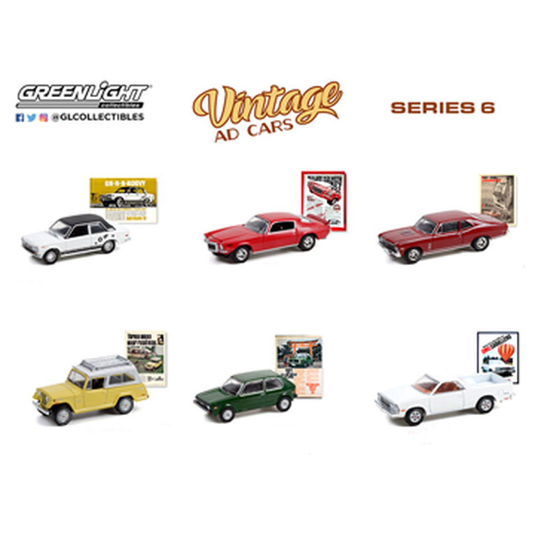 1:64 Vintage Annonce Voitures Série 6 - L'assortiment peut varier