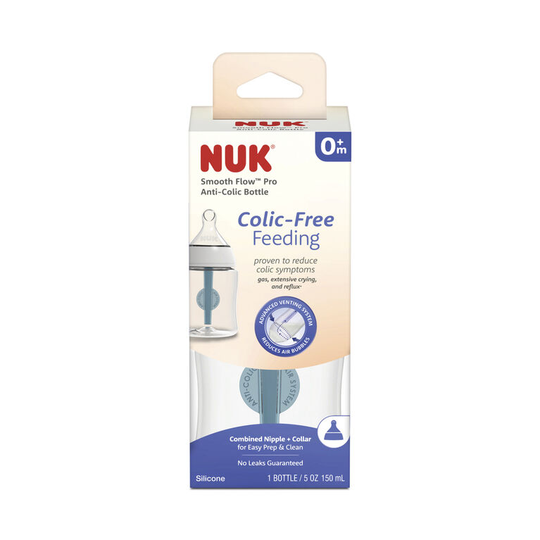 NUK Smooth Flow Pro Anti-Colic Bottle, 5oz, 1PK