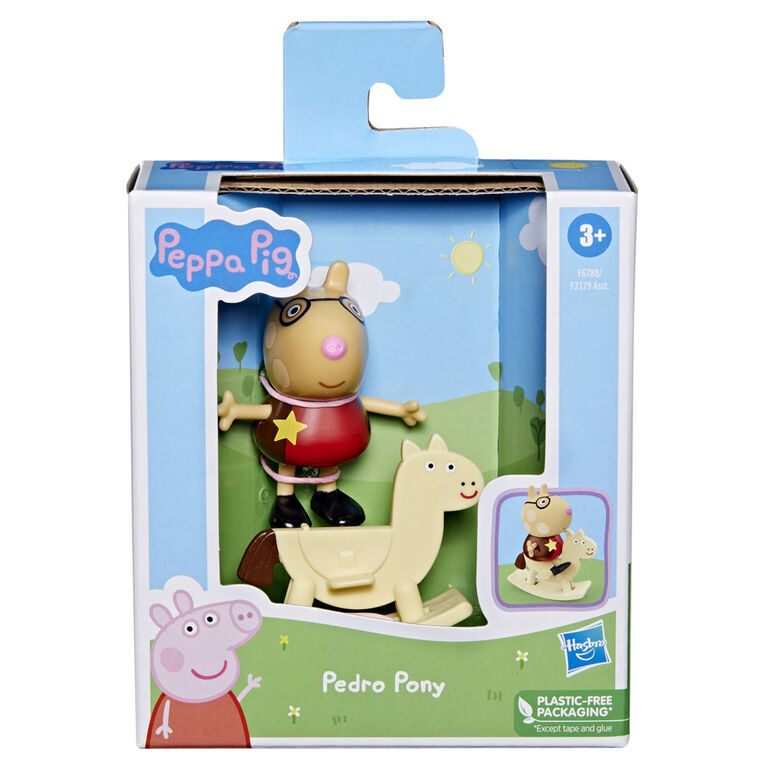 Peppa Pig Toys Peppa's Fun Friends Pedro Pony Figure with Rocking Horse Accessory, Preschool Toy