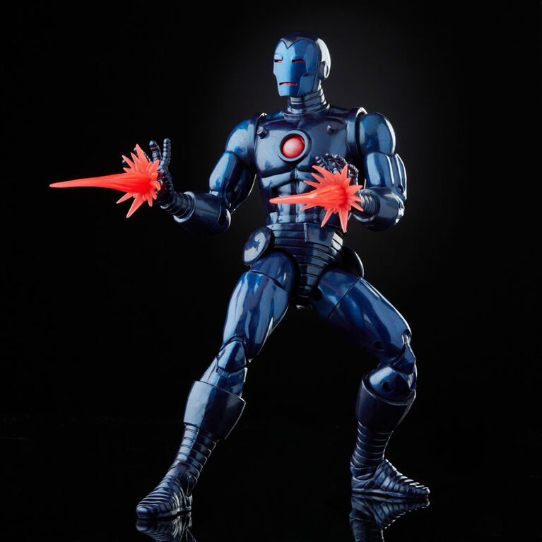 Hasbro Marvel Legends Series, figurine Stealth Iron Man avec 5 accessoires et pièce Build-a-Figure