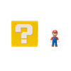 Super Mario Bros Le Film - Figurine miniature 1,25" avec Bloc Point d'interrogation - Mario