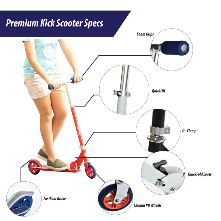 Sport Runner Premium Series Kick Scooter - Pink - R Exclusive