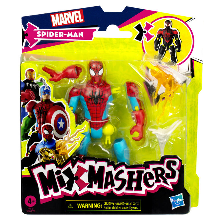 MixMashers Marvel Spider-Man Mix-And-Match Action Figure & Accessories