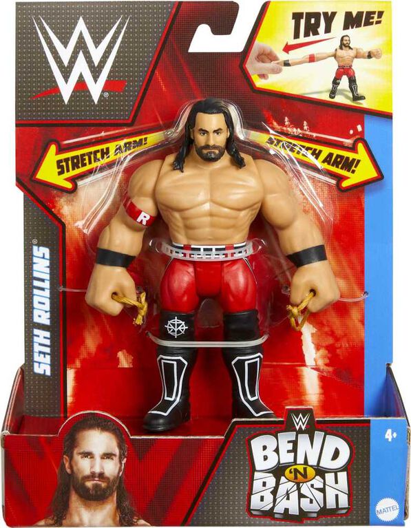 WWE - Bend 'N Bash - Figurine articul&eacute;e - Seth Rollins