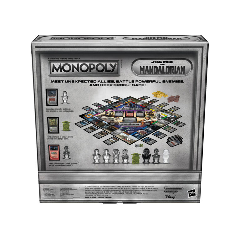 Monopoly : édition Star Wars The Mandalorian, jeu de plateau - Édition anglaise
