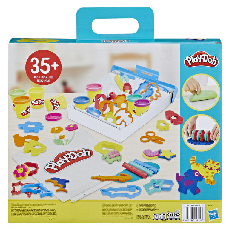 Play-Doh Carry-Along Creativity Set with 40 Tools, 8 Cans, and Carrying Case, Non-Toxic - R Exclusive