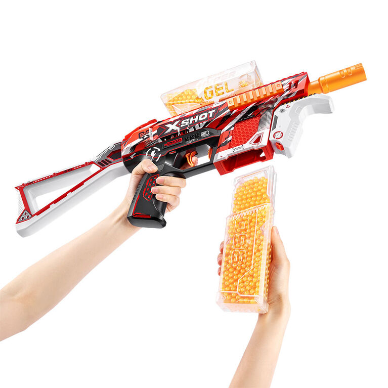 X-Shot Hyper Gel Trace Fire Blaster (10,000 Hyper Gel Pellets) by ZURU