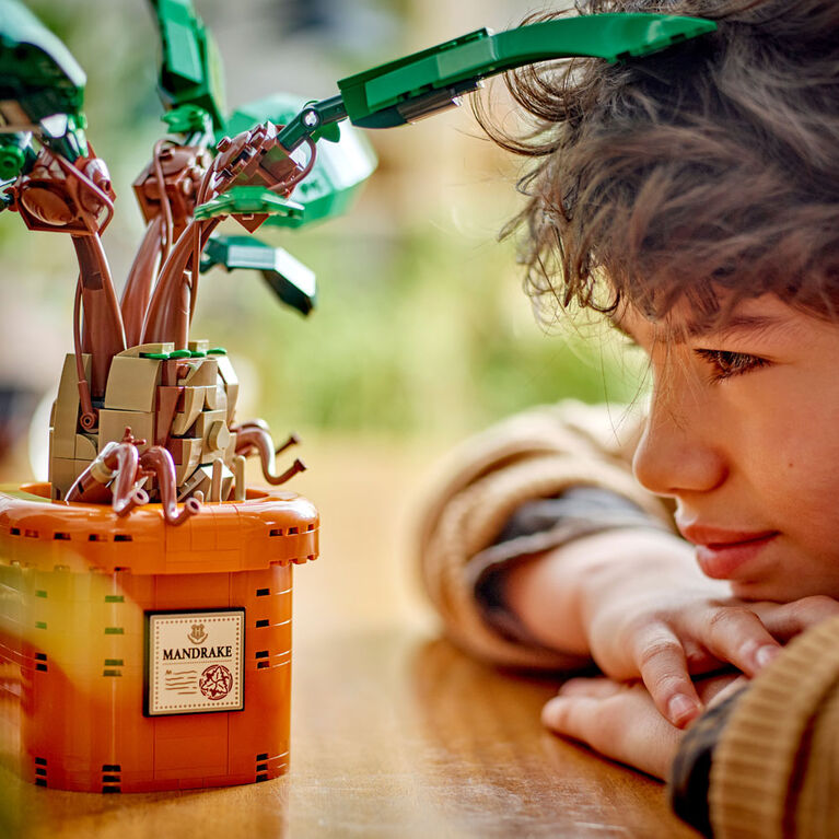 LEGO Harry Potter Mandrake Plant Toy Figure and Pot, Magical Gift Idea for Kids 76433