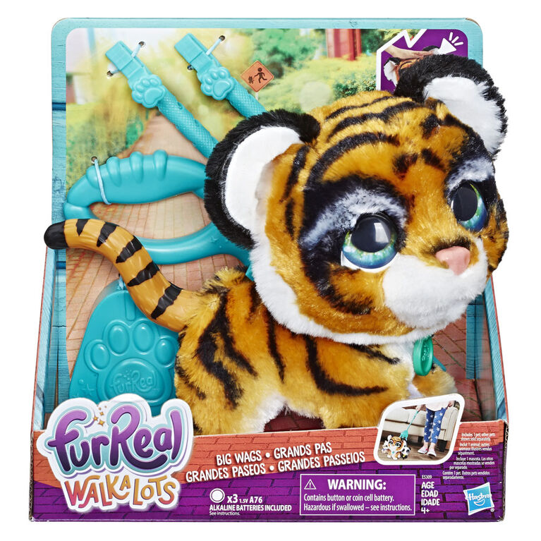 furReal Walkalots Big Wags Animatronic Plush Tiger Toy - R Exclusive