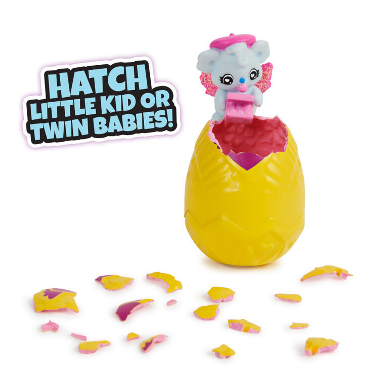 Hatchimals CollEGGtibles, Rainbow-cation Hatchy Surprise with 1 Little Kid or 2 Babies (Style May Vary)