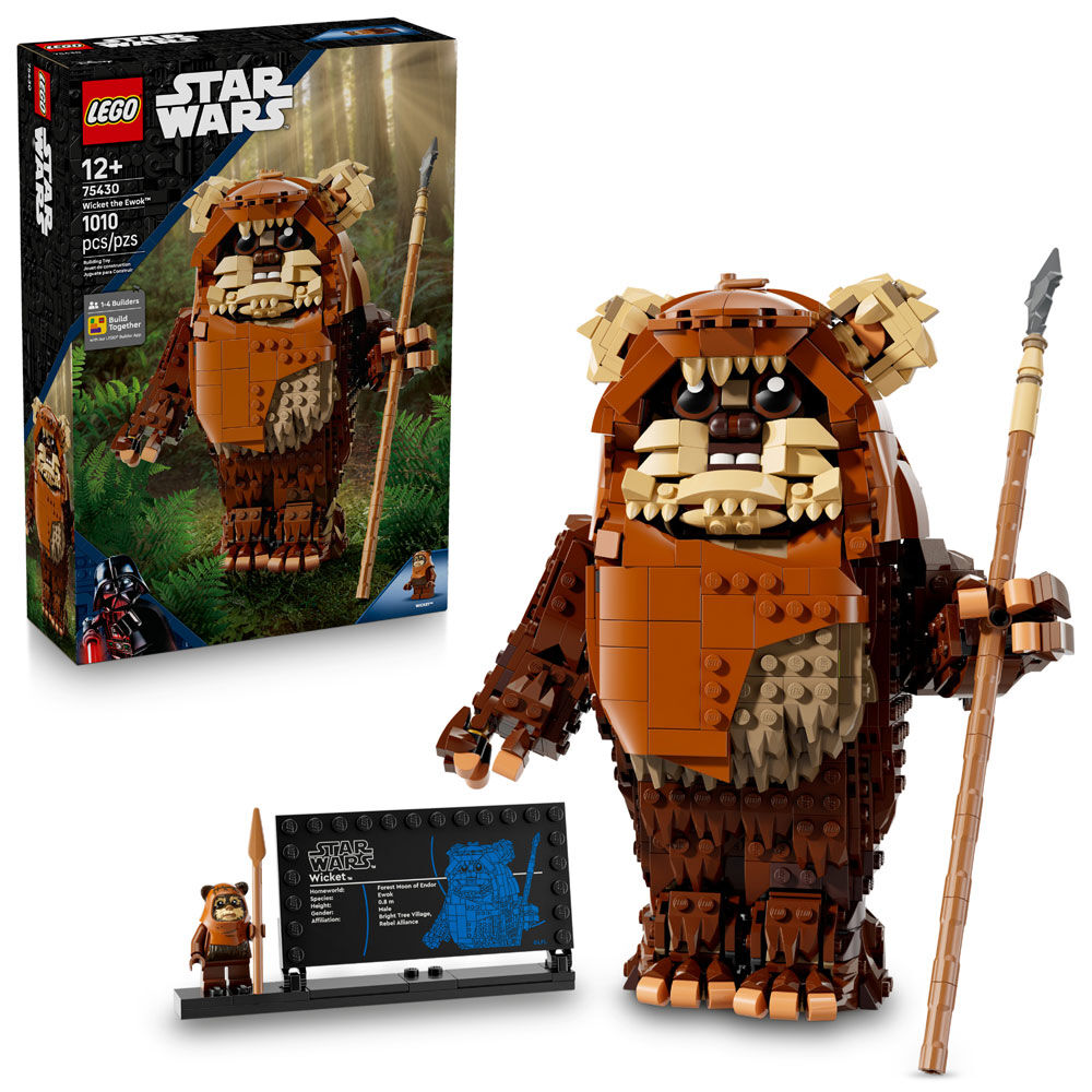 LEGO Star Wars Wicket the Ewok Building Toy for Pretend Play - Building Toy for Kids, Ages 12+ - 75430