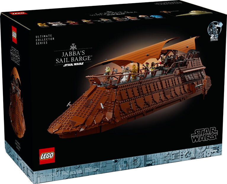 LEGO Star Wars: Return of the Jedi Jabba's Sail Barge Building Set for Adults - Star Wars Collectible Set - 75397