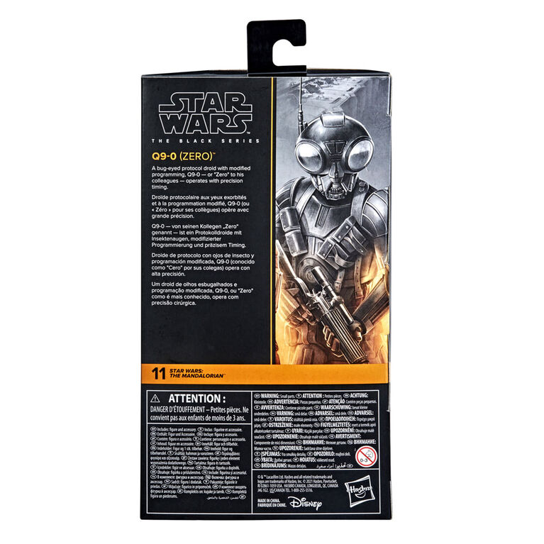 Star Wars The Black Series Q9-0 (ZERO) 6-Inch-Scale The Mandalorian Figure with Accessories