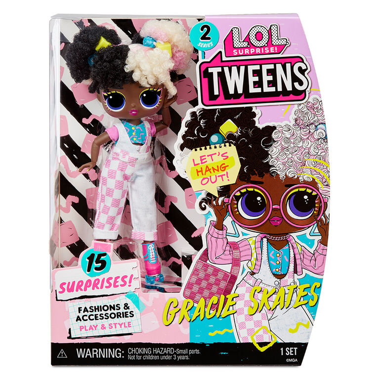 LOL Surprise Tweens Series 2 Fashion Doll Gracie Skates with 15 Surprises