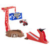 Monster Jam, Blastin' Bones Playset with Exclusive Monster Mutt Dalmatian, Monster Truck Kids Toys for Boys Aged 3 and Up