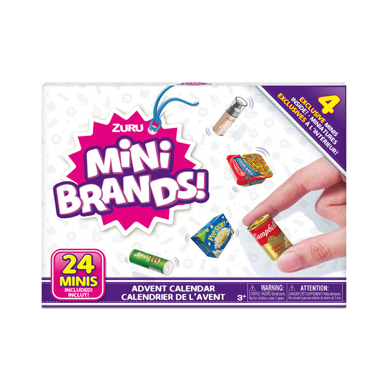 Calendrier de l'Avent de Mini Brands en édition limitée, avec 4 Minis exclusifs par ZURU