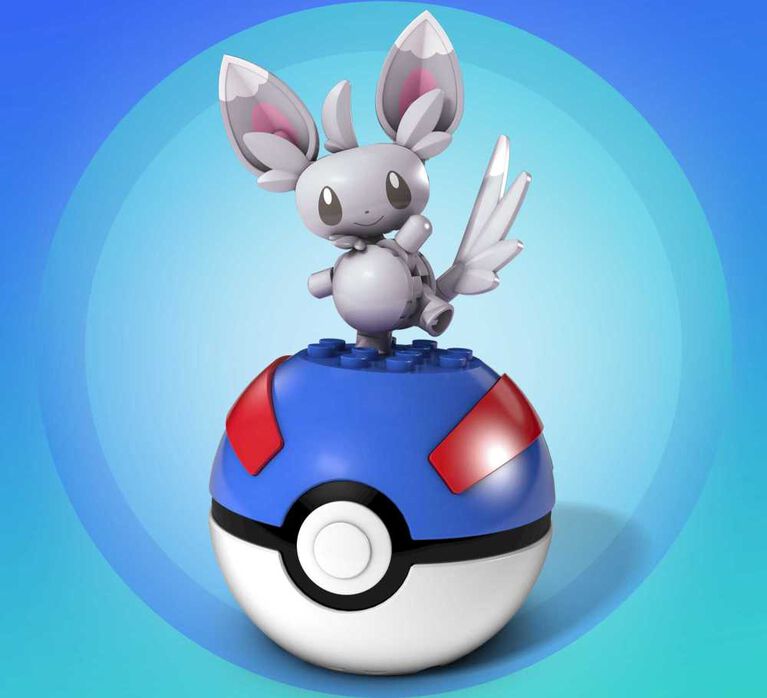 Mega Pokemon Minccino Construction Set with character figures (27 Pieces)