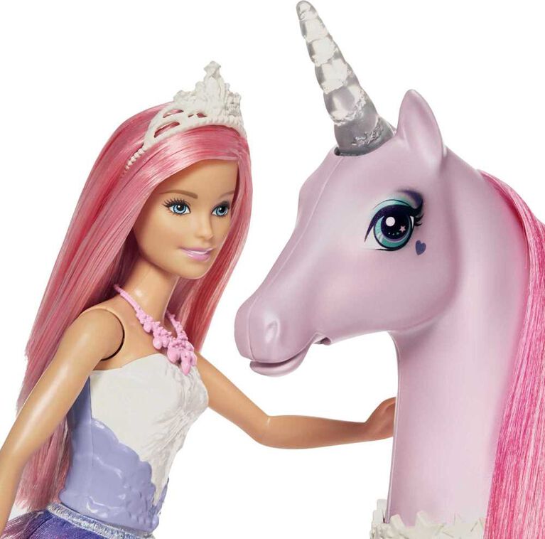 Barbie Dreamtopia Magical Lights Unicorn and Doll Toys R Us Canada