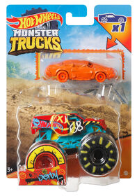 Hot Wheels - Monster Trucks - &Eacute;chelle&nbsp;1:64 - Coffret de 2 - Demo Derby