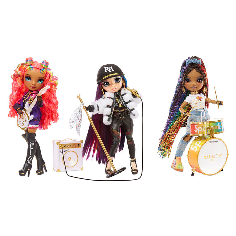 Rainbow High Rockstar Vanessa Tempo Rainbow Fashion Doll and Playset