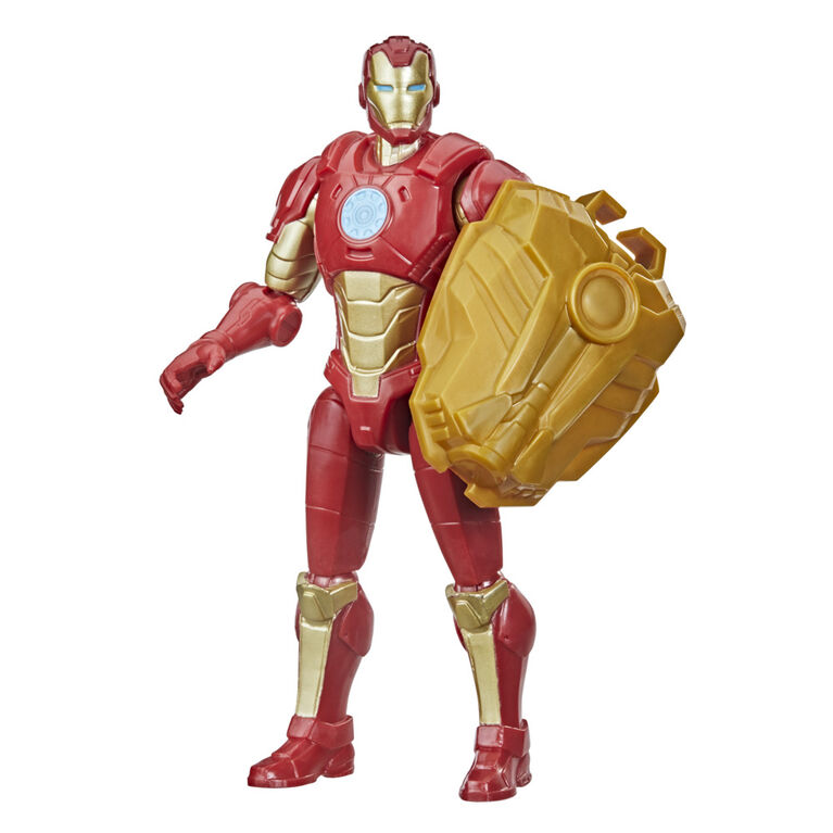 Marvel Avengers Mech Strike Iron Man Action Figure with Compatible Mech Battle Accessory