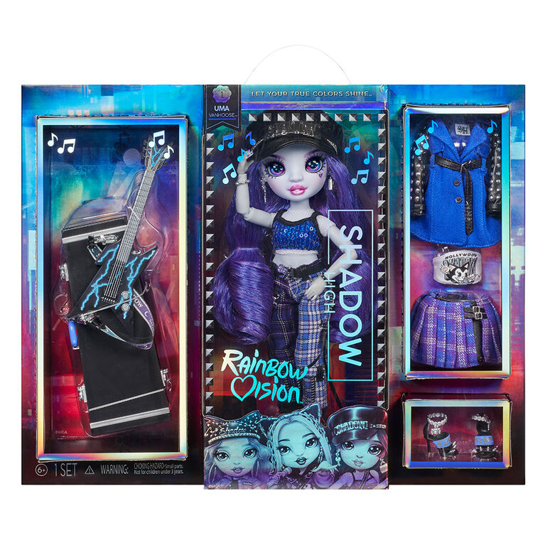 Rainbow Vision Shadow High Neon Shadow - Uma Vanhoose (Neon Blue) Fashion doll