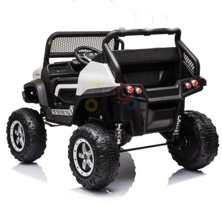 12V Mercedes Unimog 4WD Ride On - White - English Edition