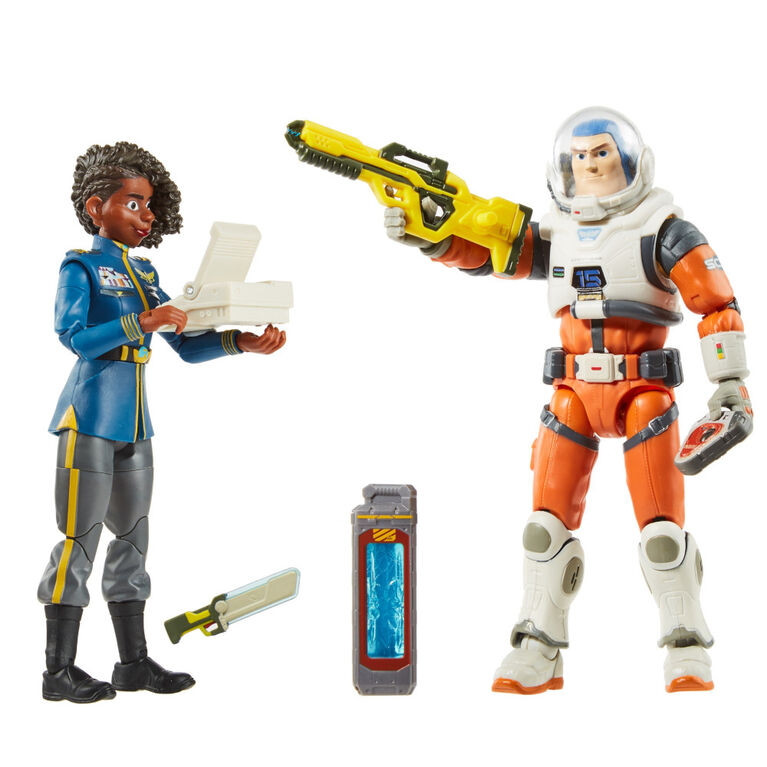 Disney and Pixar Lightyear Alpha Class Alisha Hawthorne and Buzz Lightyear Figures - R Exclusive